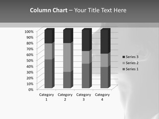 A Woman Is Looking Out Of A Window PowerPoint Template