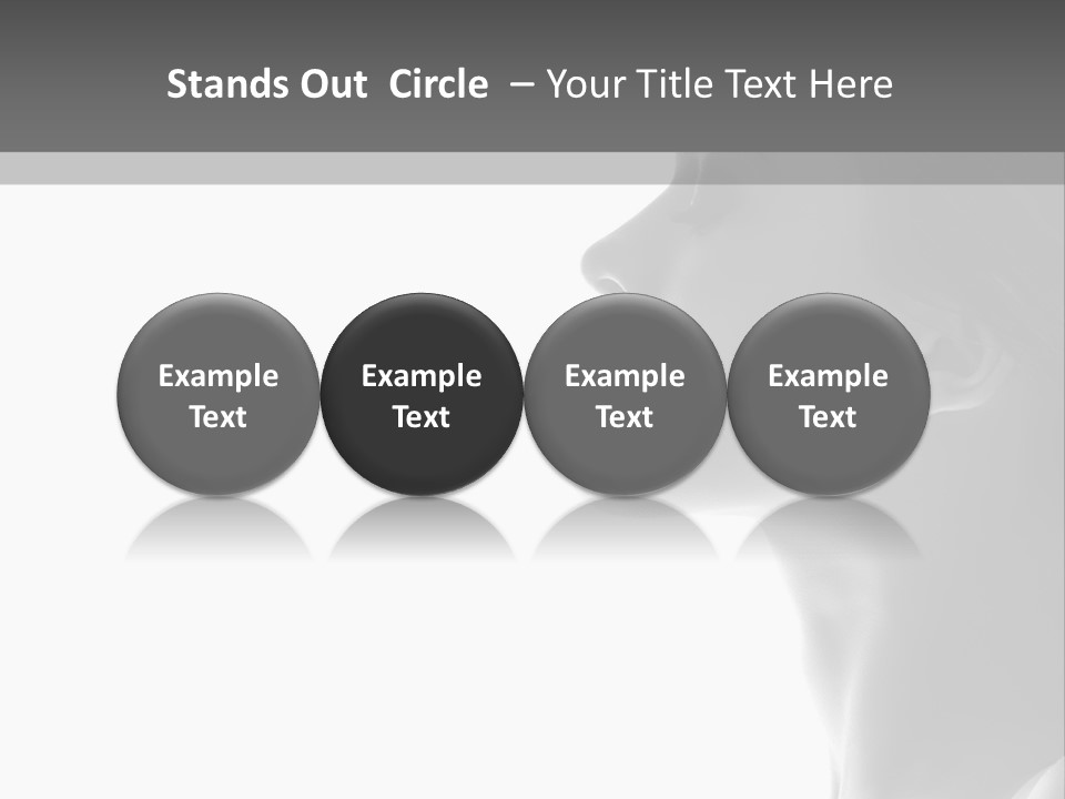 A Woman Is Looking Out Of A Window PowerPoint Template