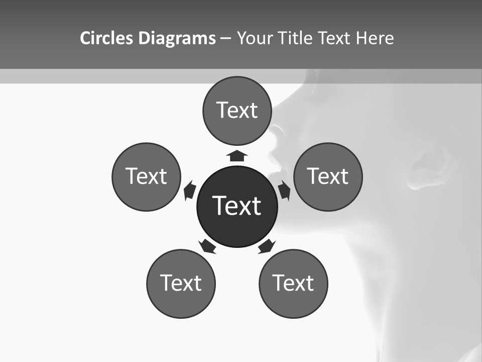 A Woman Is Looking Out Of A Window PowerPoint Template