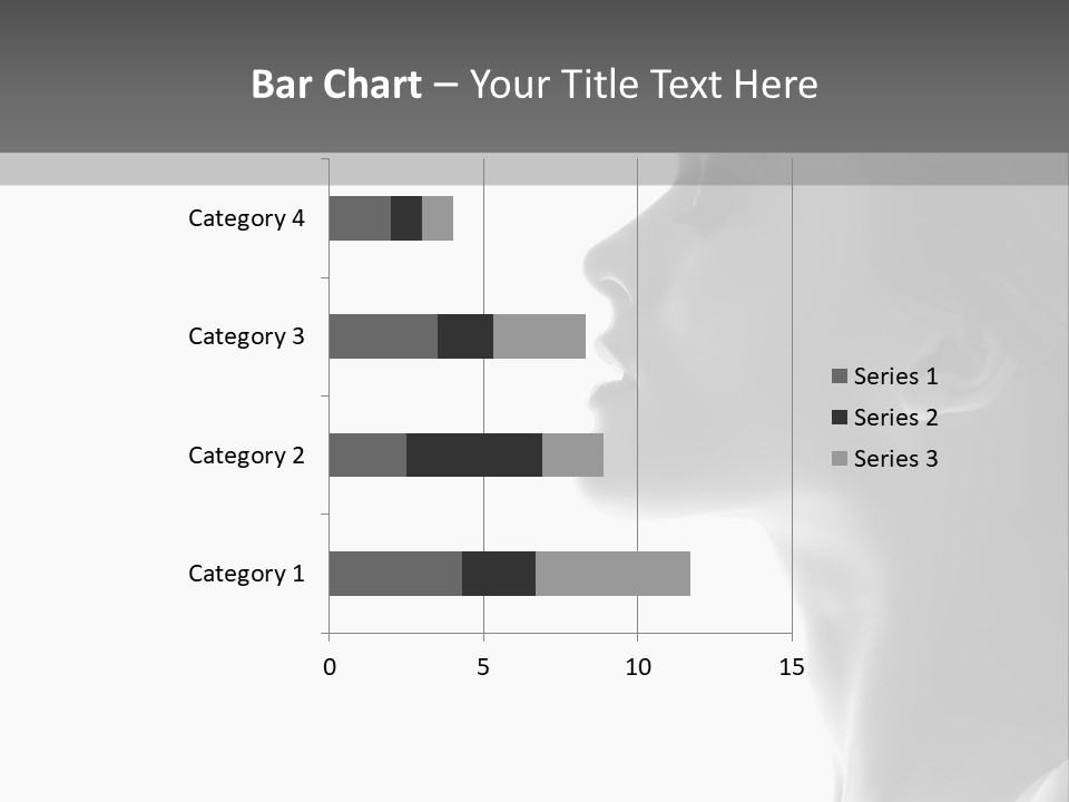 A Woman Is Looking Out Of A Window PowerPoint Template