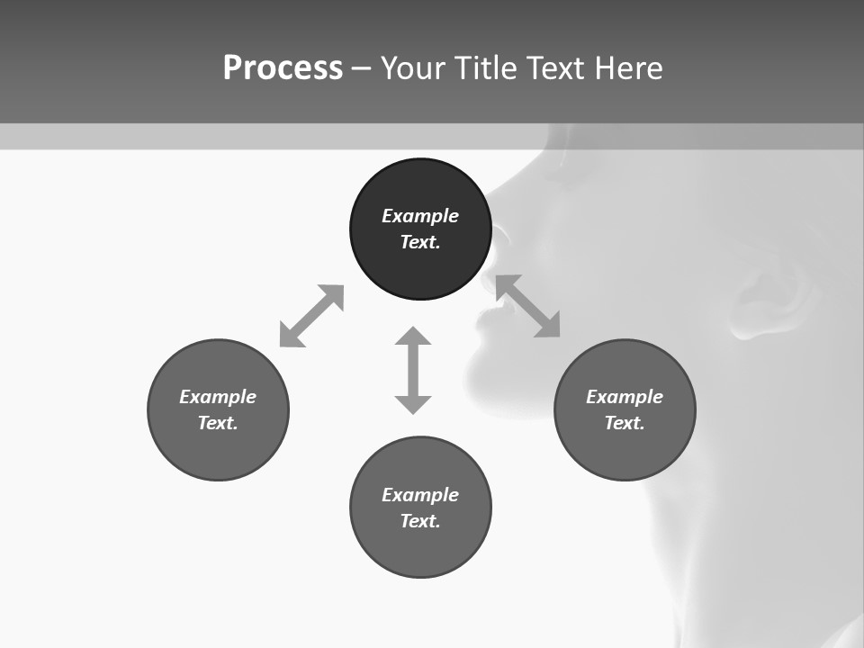 A Woman Is Looking Out Of A Window PowerPoint Template