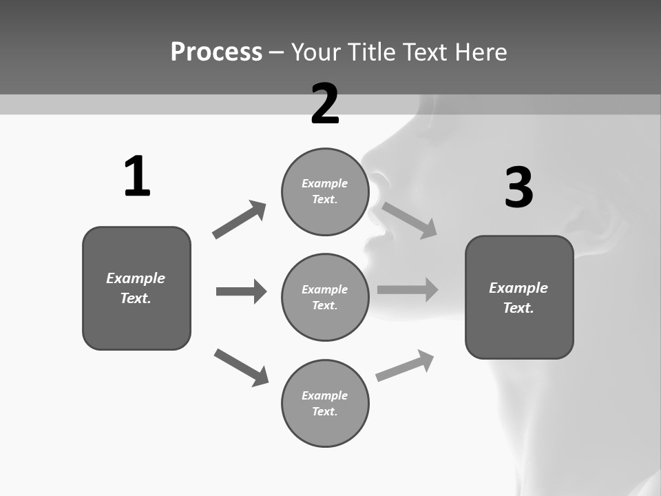 A Woman Is Looking Out Of A Window PowerPoint Template
