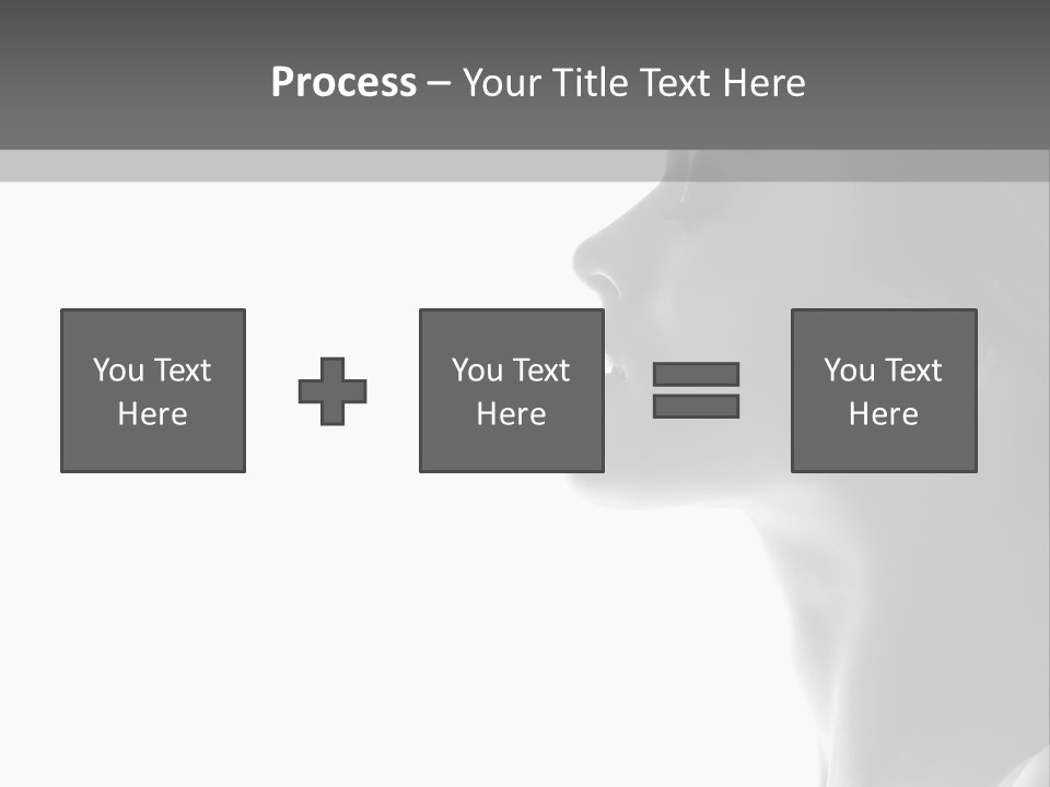 A Woman Is Looking Out Of A Window PowerPoint Template