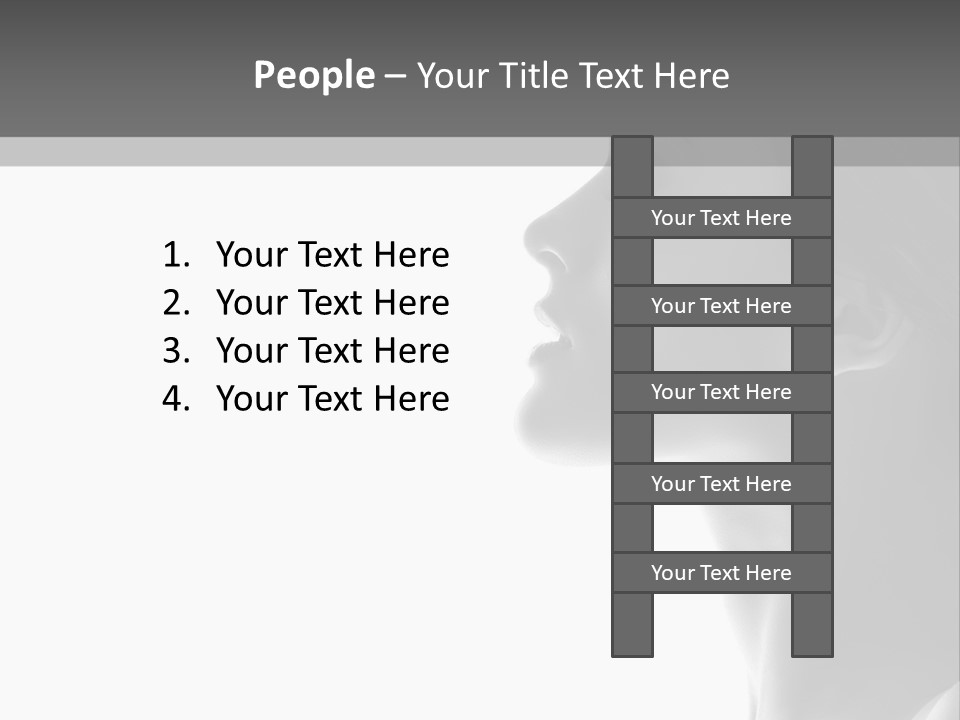 A Woman Is Looking Out Of A Window PowerPoint Template