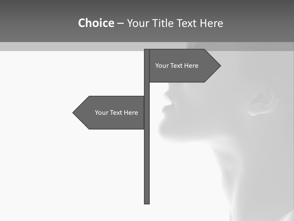 A Woman Is Looking Out Of A Window PowerPoint Template