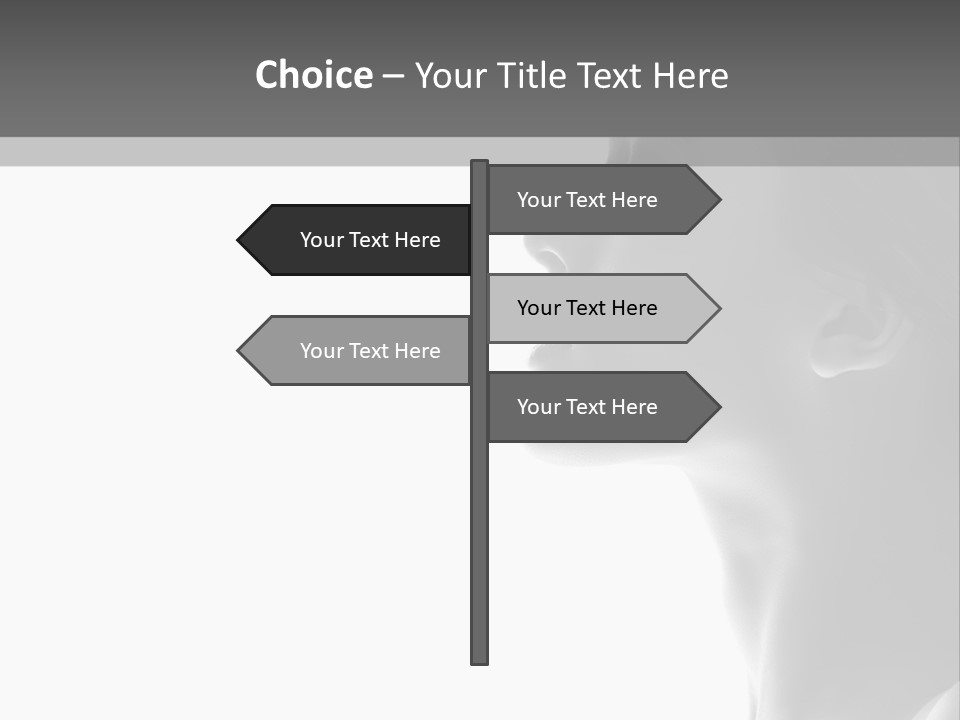A Woman Is Looking Out Of A Window PowerPoint Template