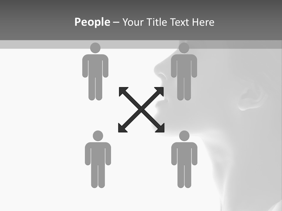 A Woman Is Looking Out Of A Window PowerPoint Template