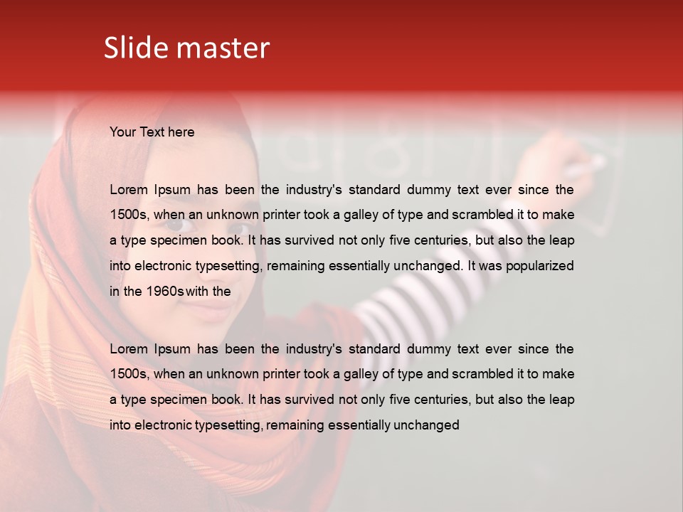 Veiled Arabic Lebanon PowerPoint Template