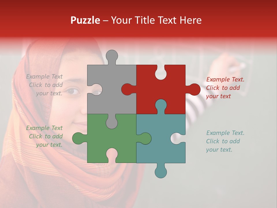 Veiled Arabic Lebanon PowerPoint Template