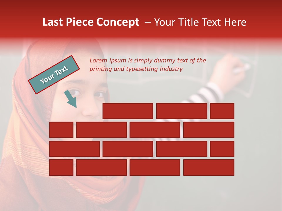 Veiled Arabic Lebanon PowerPoint Template