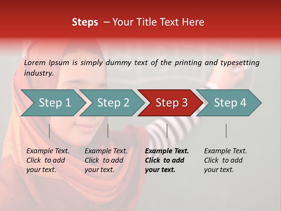 Veiled Arabic Lebanon PowerPoint Template