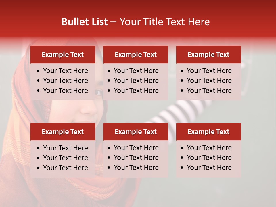 Veiled Arabic Lebanon PowerPoint Template