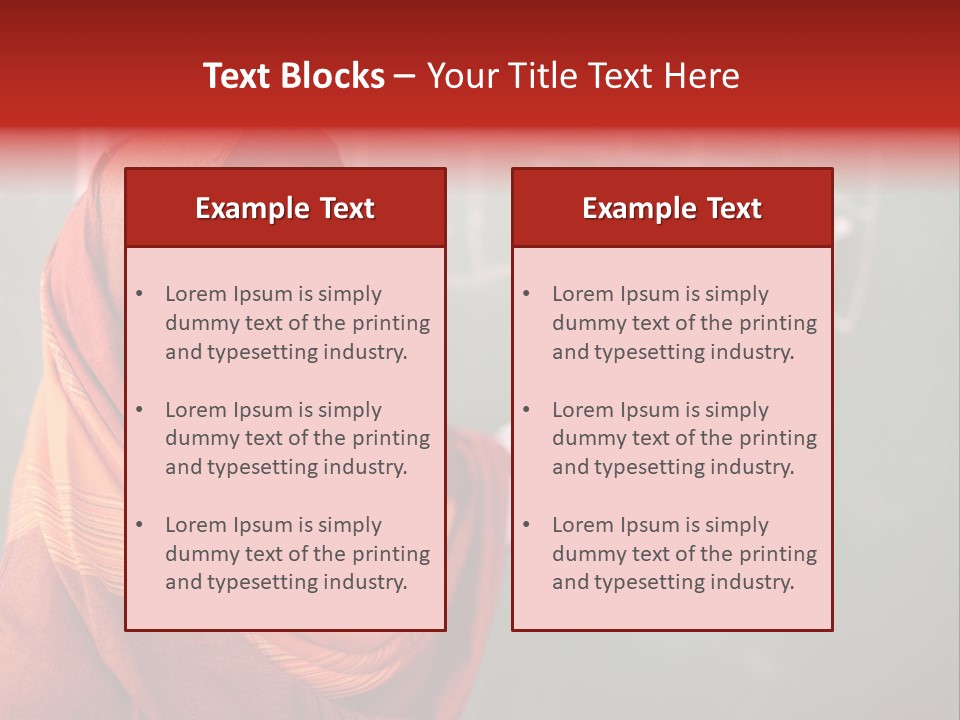 Veiled Arabic Lebanon PowerPoint Template