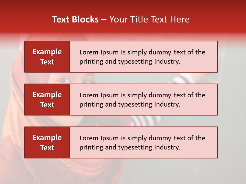 Veiled Arabic Lebanon PowerPoint Template