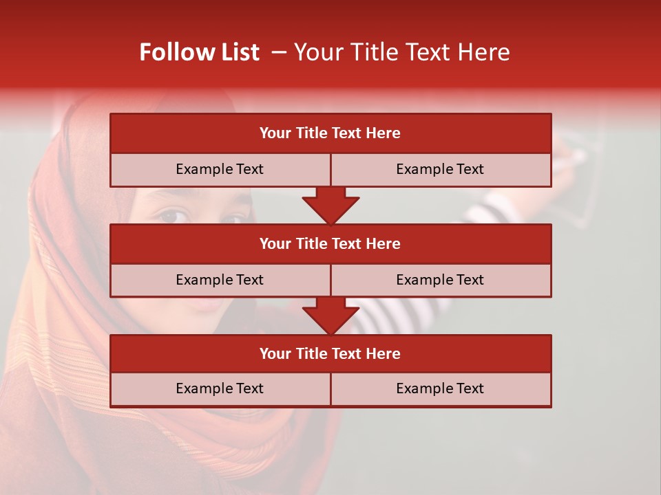 Veiled Arabic Lebanon PowerPoint Template