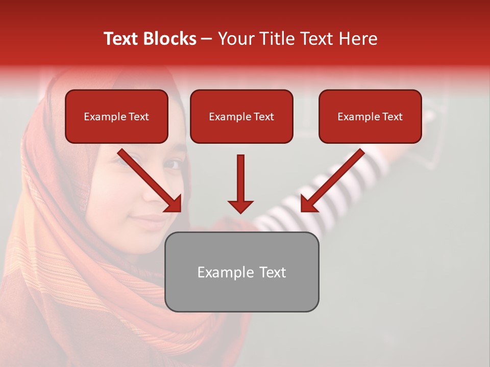 Veiled Arabic Lebanon PowerPoint Template