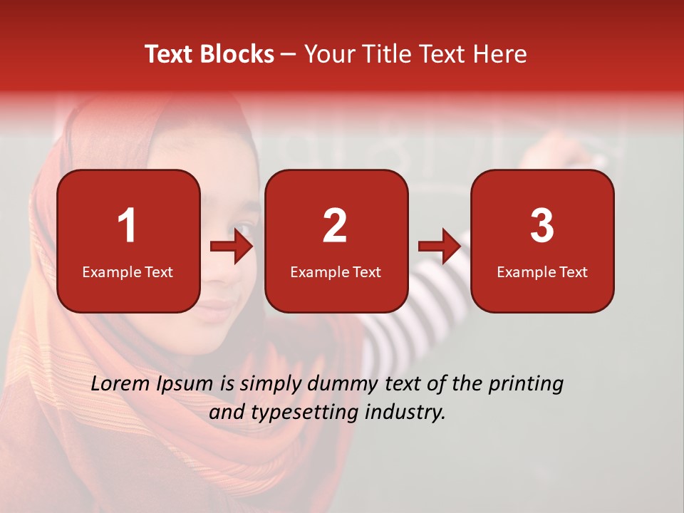 Veiled Arabic Lebanon PowerPoint Template