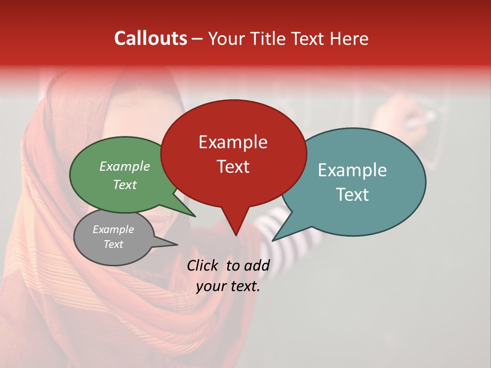 Veiled Arabic Lebanon PowerPoint Template