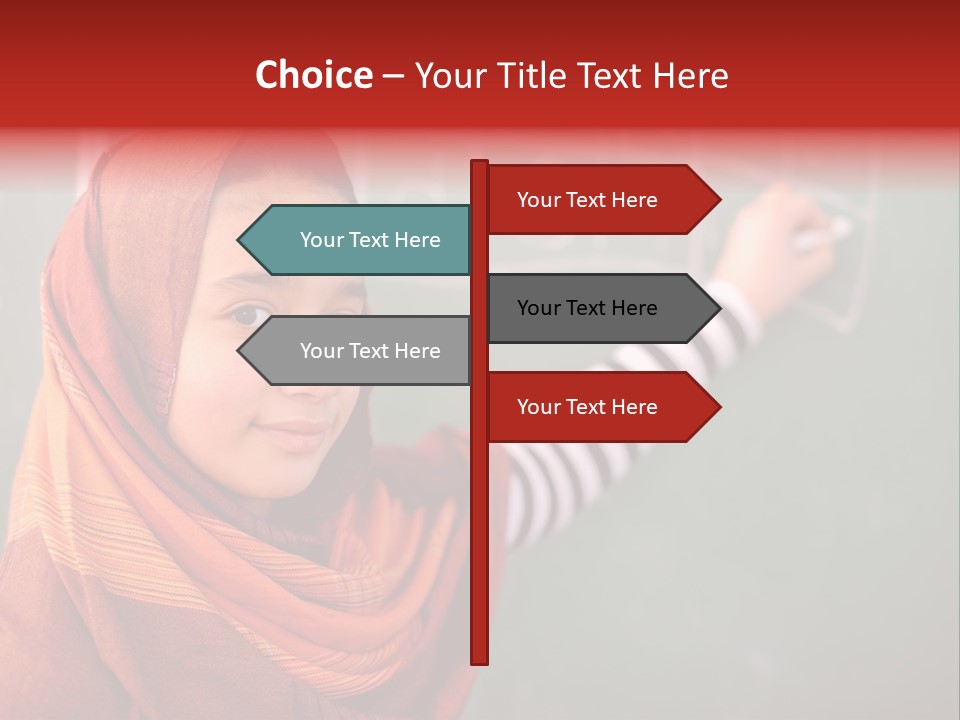 Veiled Arabic Lebanon PowerPoint Template