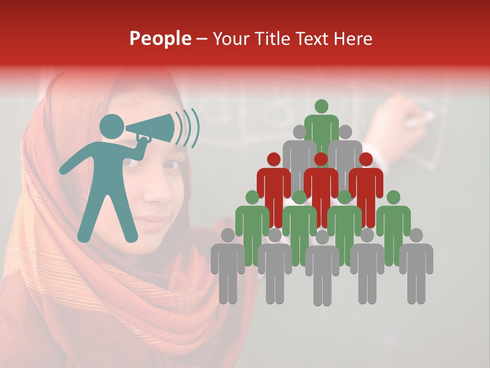 Veiled Arabic Lebanon PowerPoint Template