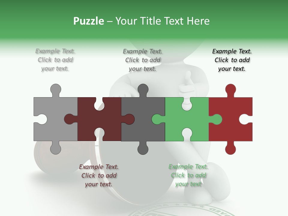 Background Stamp Man PowerPoint Template