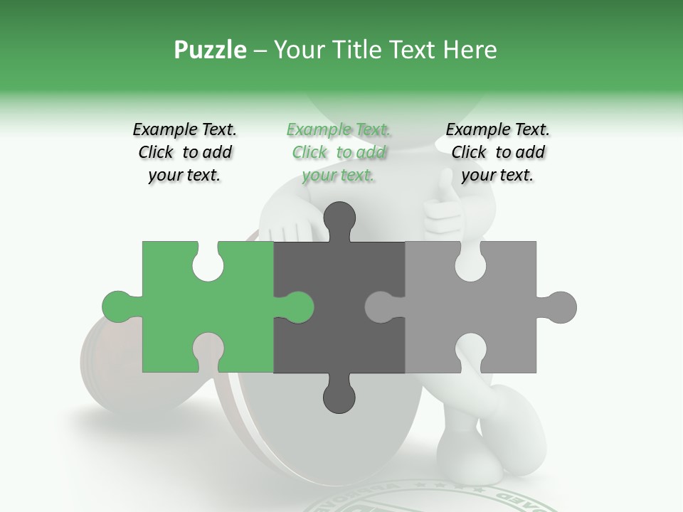 Background Stamp Man PowerPoint Template