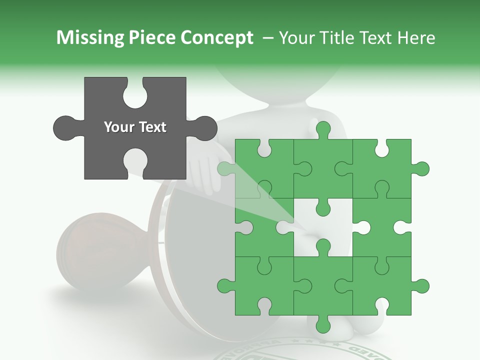 Background Stamp Man PowerPoint Template