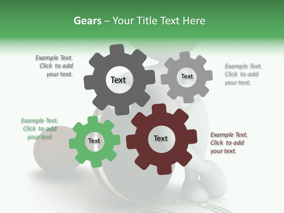 Background Stamp Man PowerPoint Template