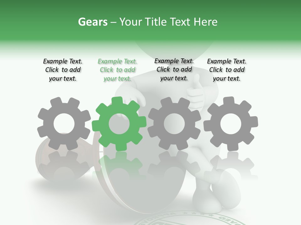 Background Stamp Man PowerPoint Template