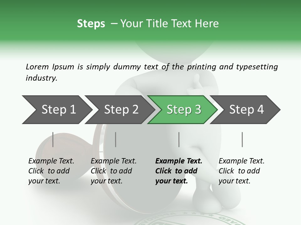Background Stamp Man PowerPoint Template