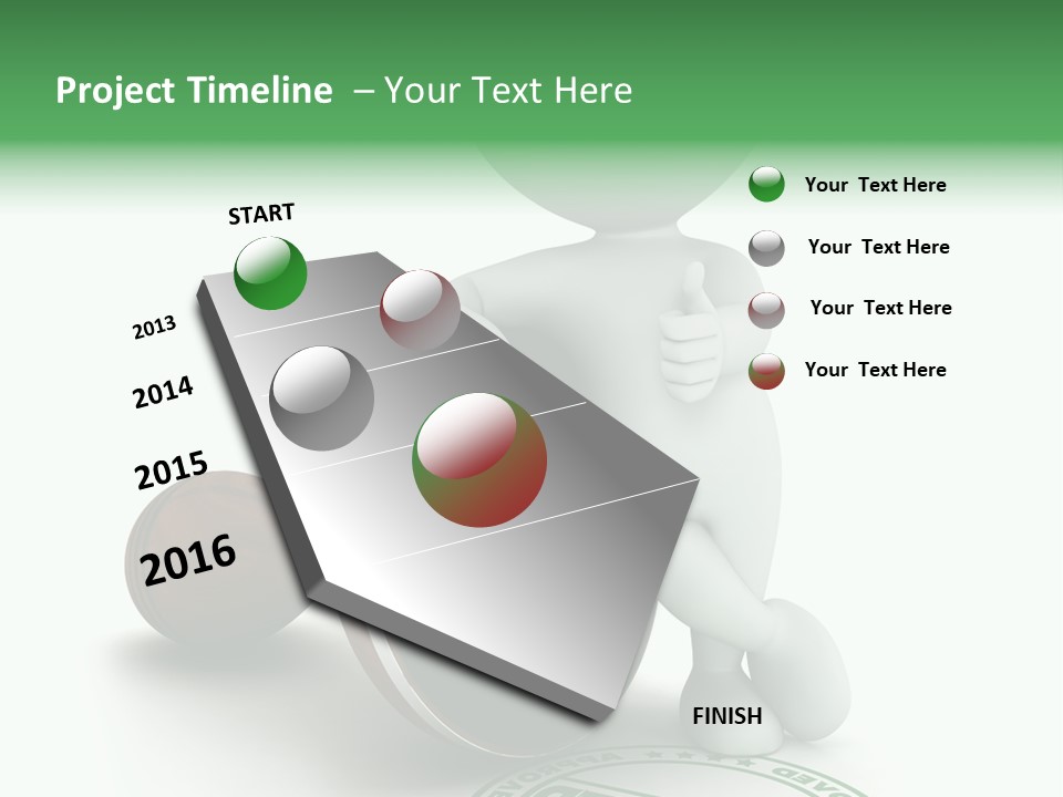 Background Stamp Man PowerPoint Template