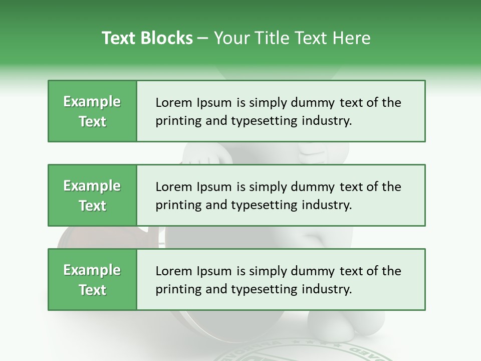 Background Stamp Man PowerPoint Template