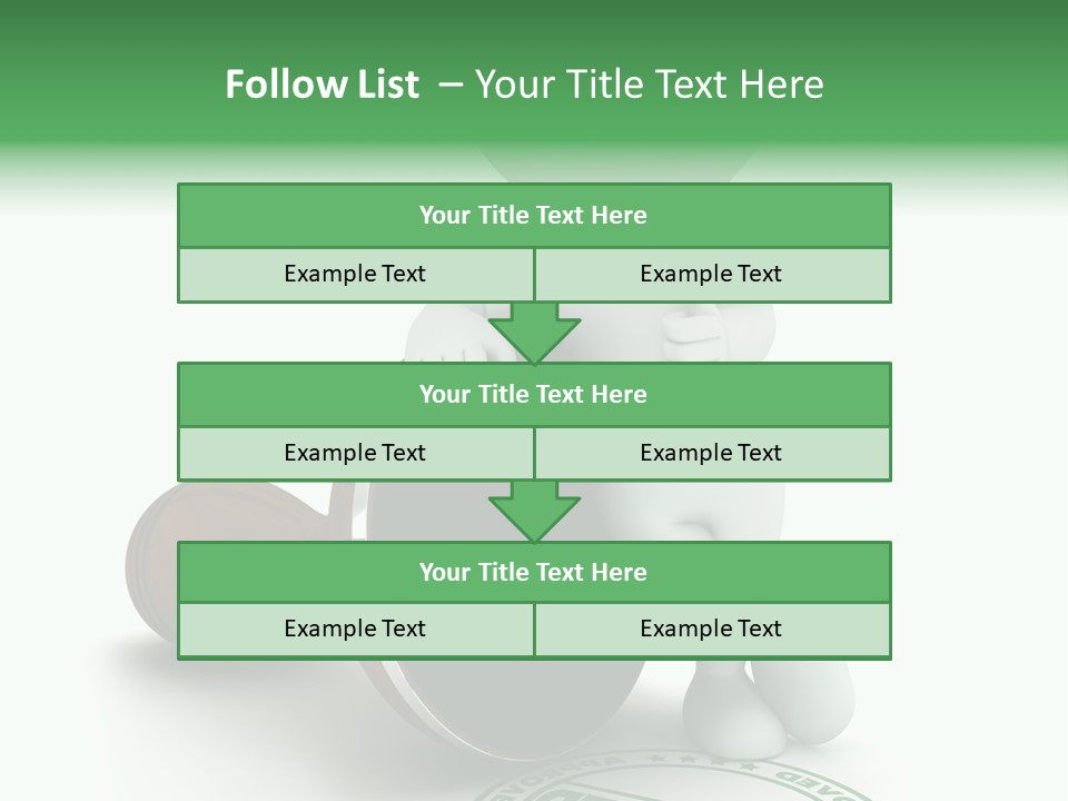 Background Stamp Man PowerPoint Template