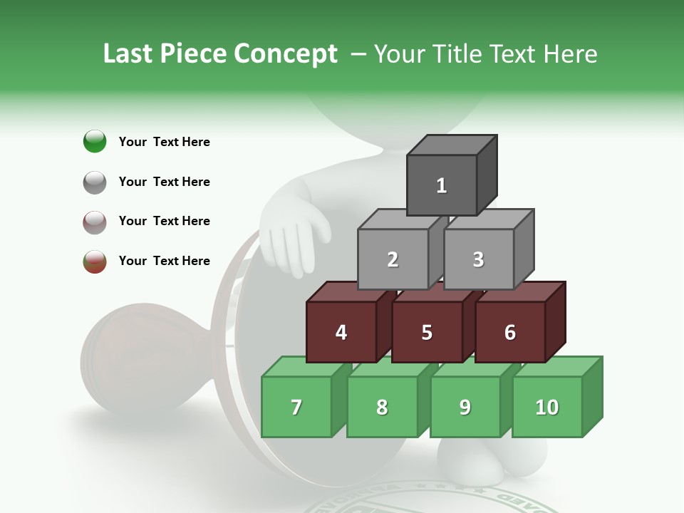 Background Stamp Man PowerPoint Template