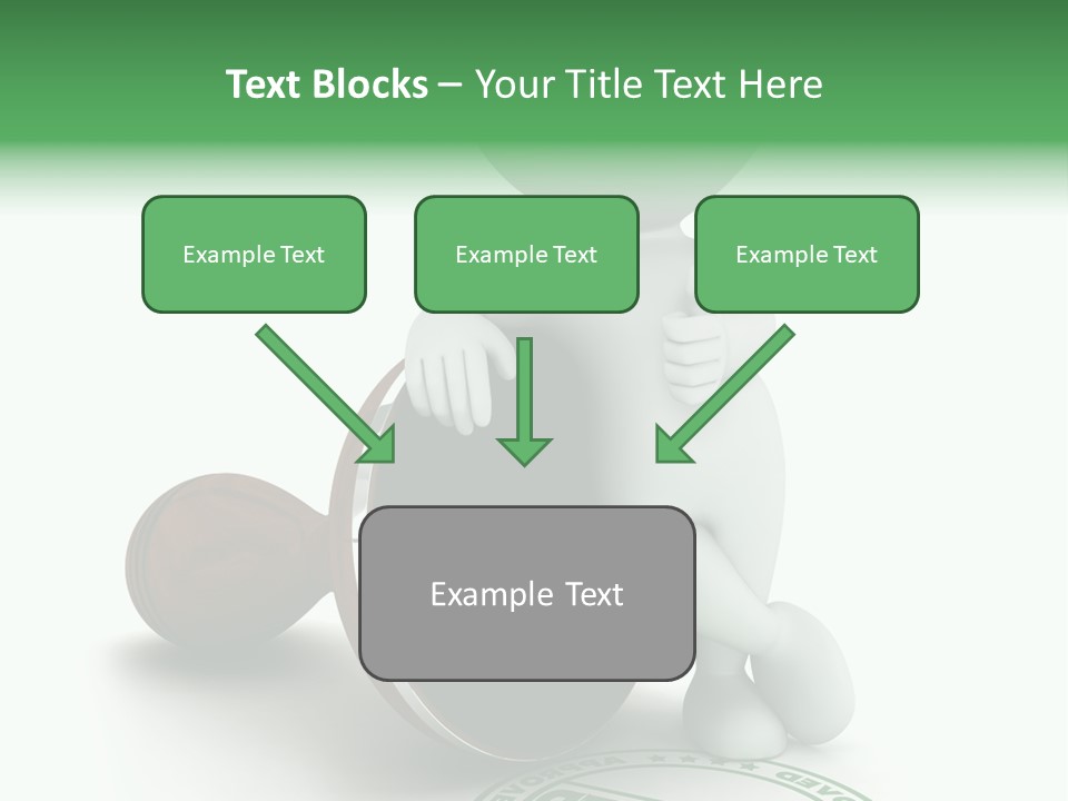 Background Stamp Man PowerPoint Template