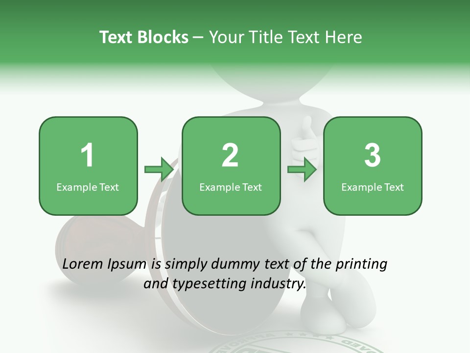 Background Stamp Man PowerPoint Template