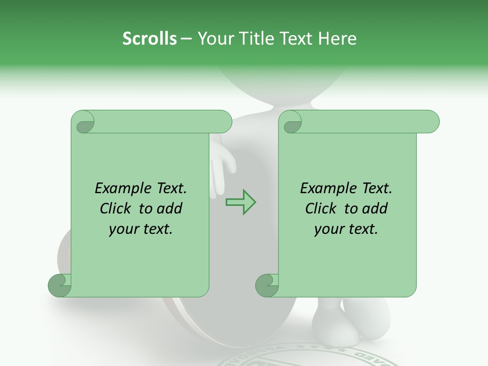 Background Stamp Man PowerPoint Template