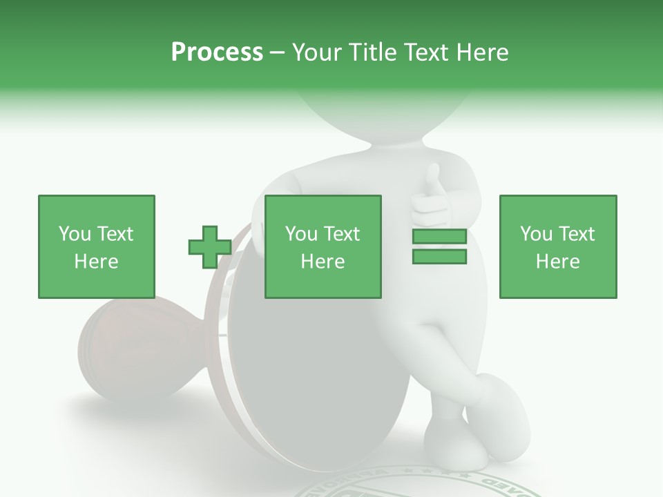 Background Stamp Man PowerPoint Template