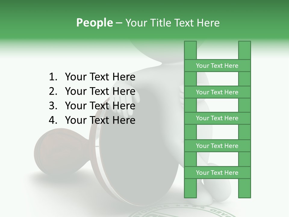 Background Stamp Man PowerPoint Template
