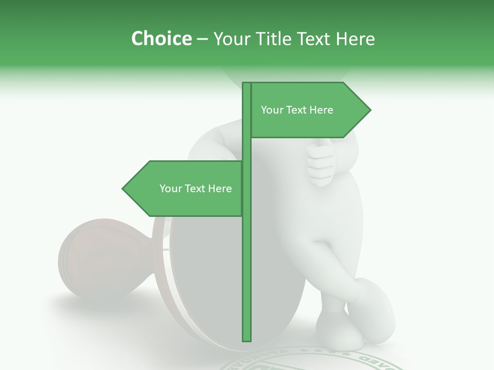 Background Stamp Man PowerPoint Template