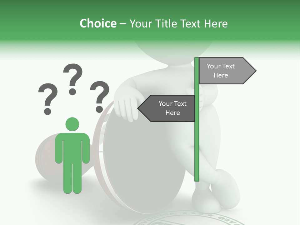 Background Stamp Man PowerPoint Template