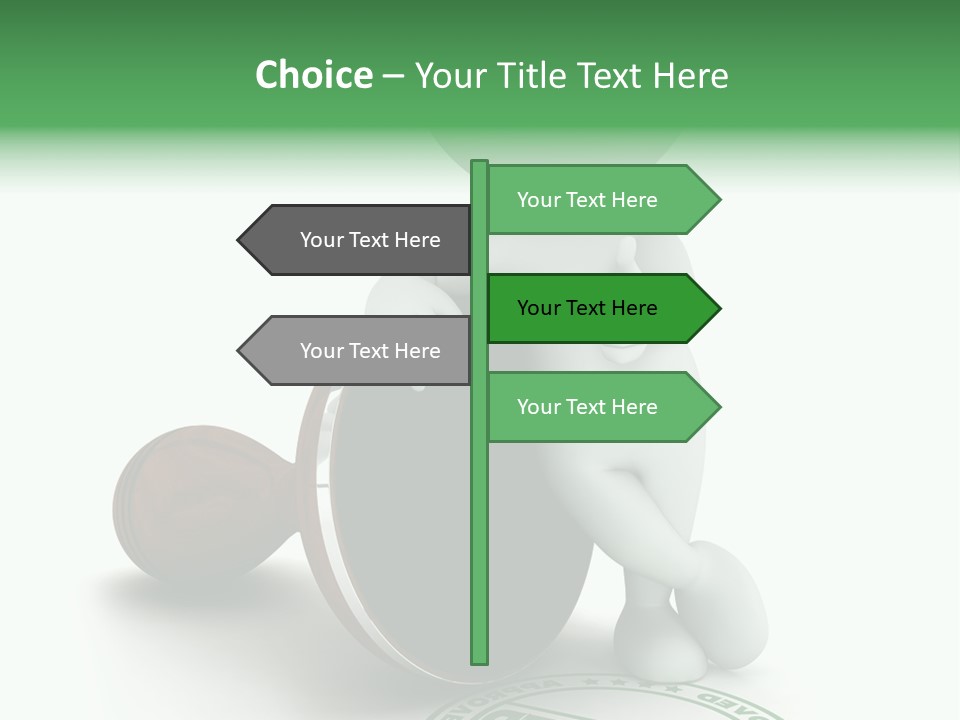 Background Stamp Man PowerPoint Template