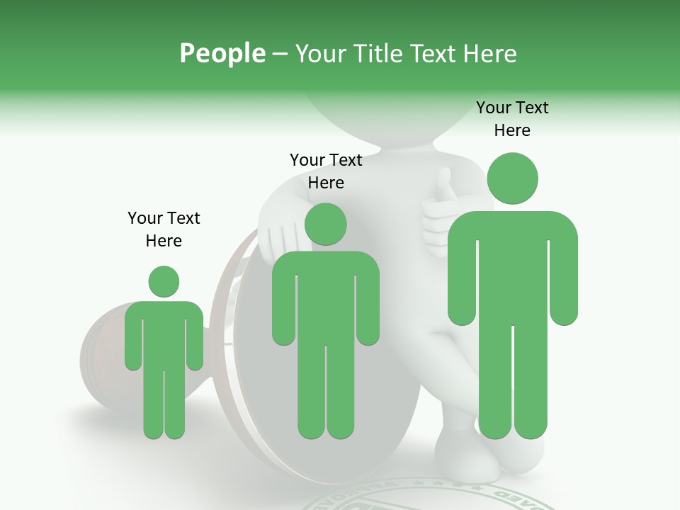 Background Stamp Man PowerPoint Template