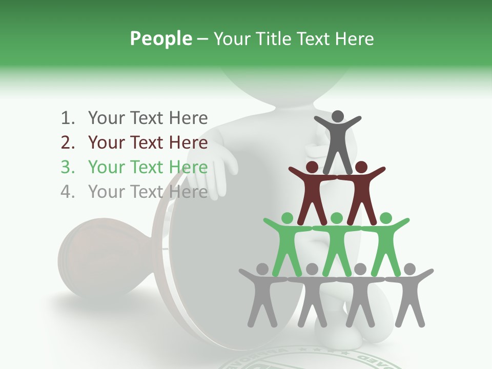 Background Stamp Man PowerPoint Template