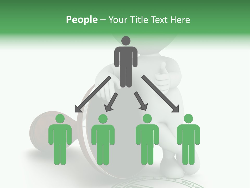 Background Stamp Man PowerPoint Template