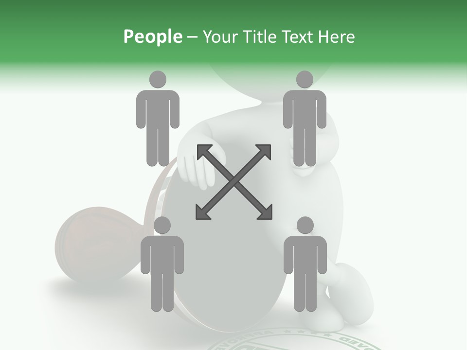 Background Stamp Man PowerPoint Template