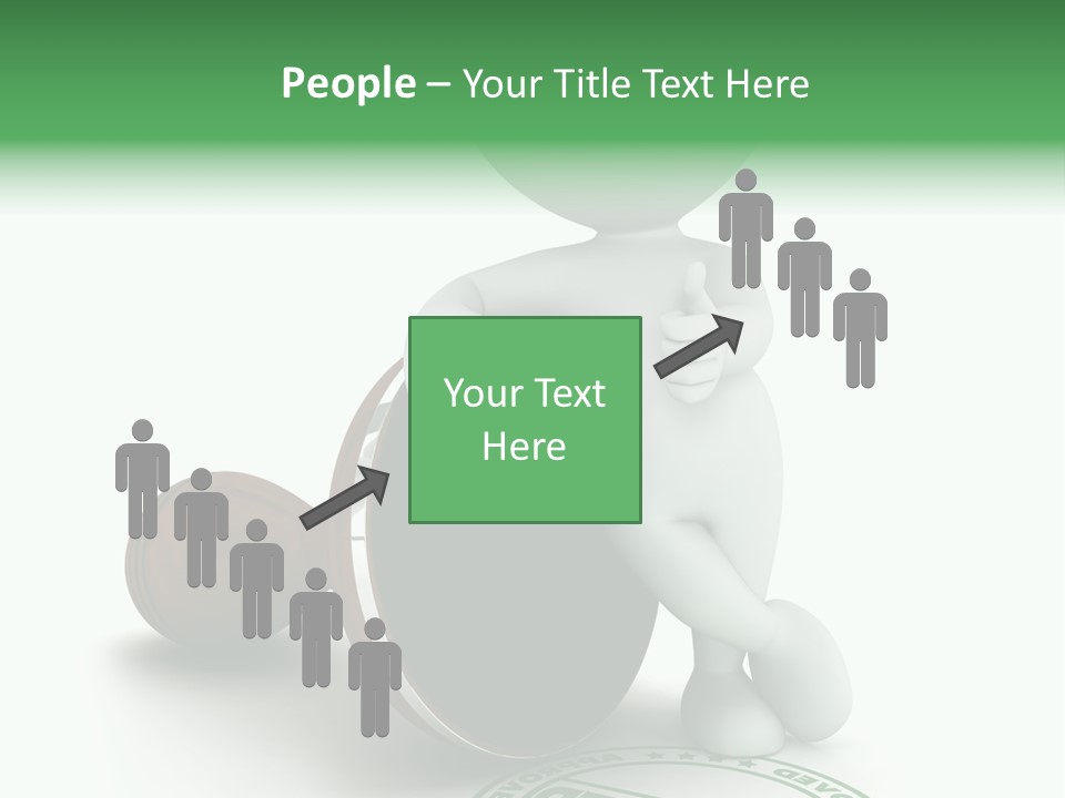 Background Stamp Man PowerPoint Template