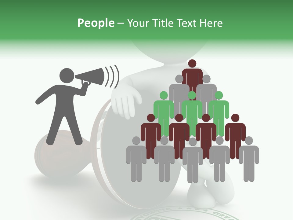 Background Stamp Man PowerPoint Template