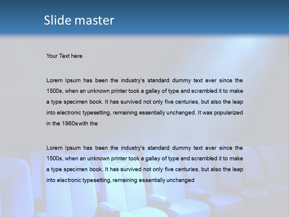 Radiance Picked Auditorium PowerPoint Template