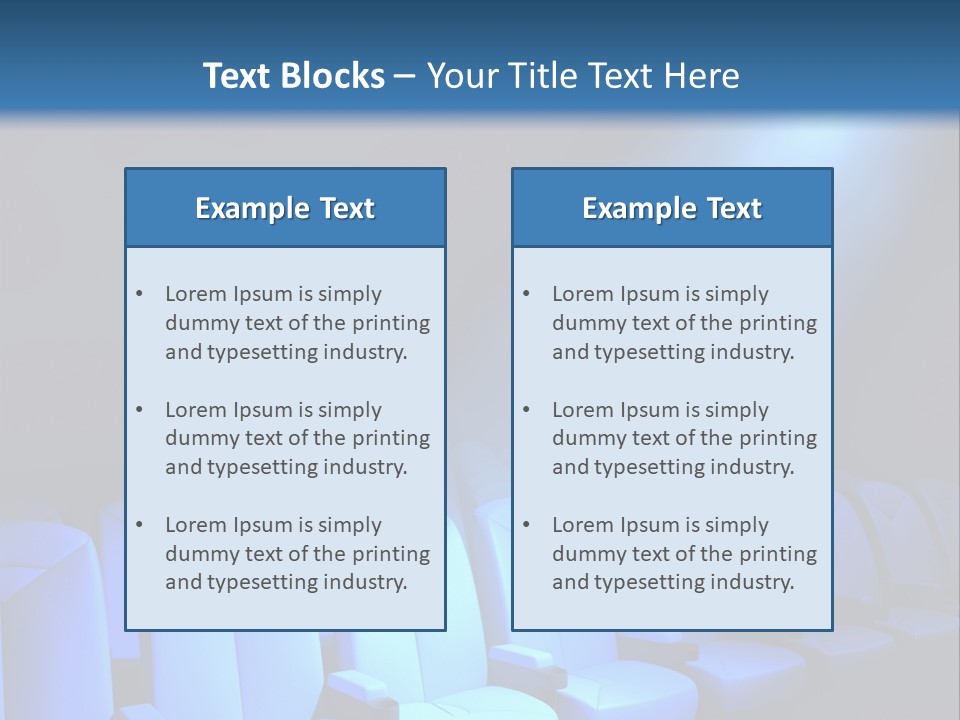 Radiance Picked Auditorium PowerPoint Template